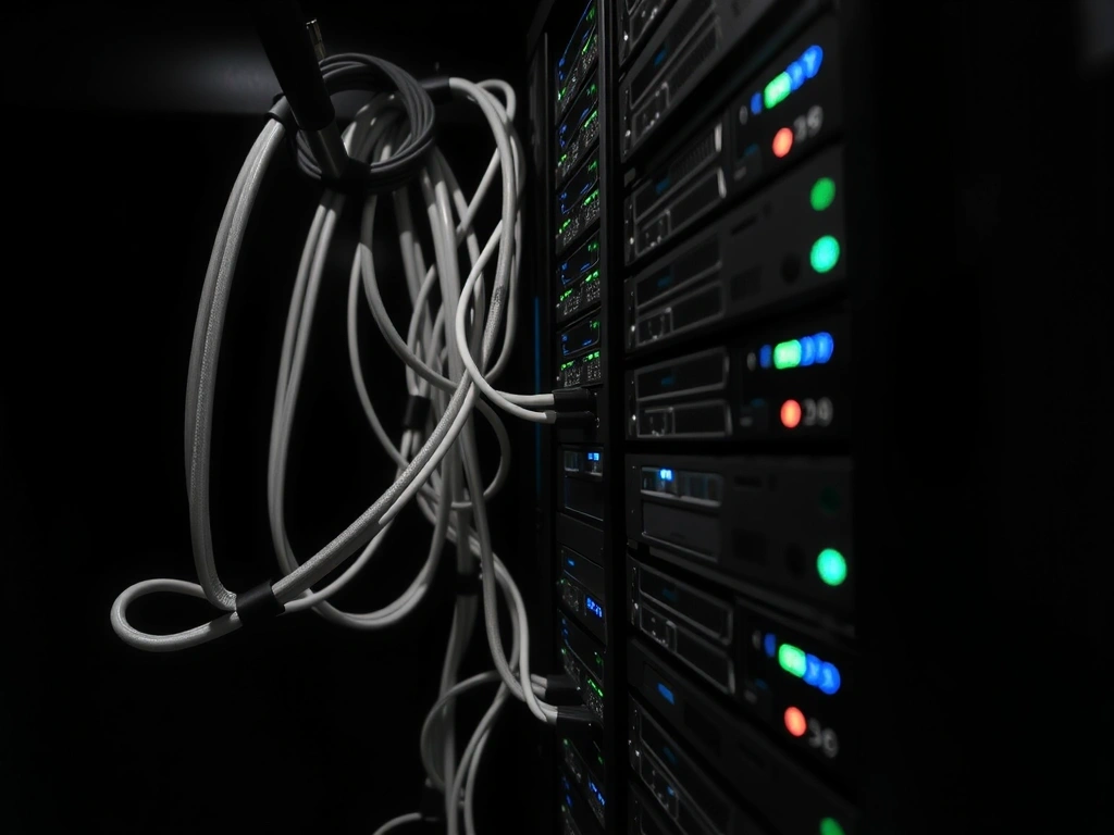 Rack di apparati 5G in sala tecnica